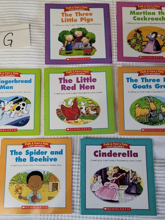 Other - G - 🎁 Free w/ purchase of $25+ / Folk & Fairy Tales Kids Books (7) - Classic
